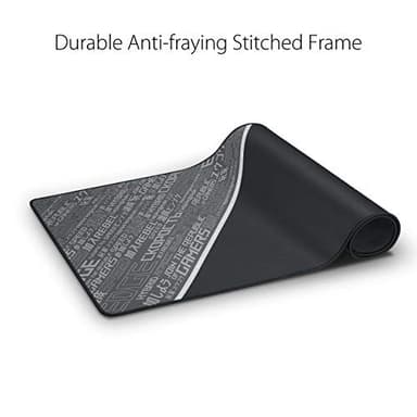 ASUS ROG Sheath BLK Gaming Mouse Pad – 35.4” x 17.3", Extra-Large Surface, Ultra-Smooth for Precise Mouse Control, Anti-Fray Stitched Edges, Non-Slip Base - Black - Image 6