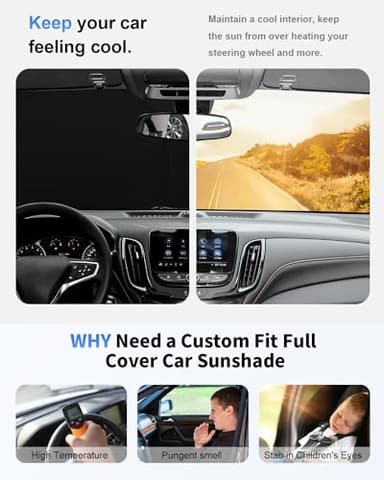 for Toyota Corolla Car Windshield Sunshade for 2020-2023 2024 Corolla Accessories Thicken 4-Layer Foldable Front Window Sun Shades Cover Sun Visor Protector 240T Reflective Fabric Car Accessories - Image 4