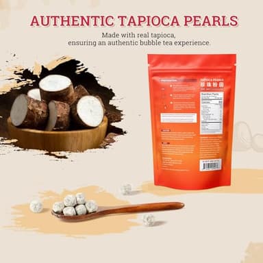 52USA Boba Tapioca Pearl, Black Sugar Flavor, Fresh Bubble Tea Pearl, 8.8 Oz (250 g), Black Tapioca Pearl For Bubble Tea, Ready in 5 Minutes (Pack of 1) - Image 7