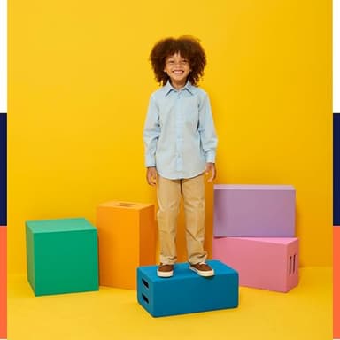 French Toast Boys Expandable Collar Dress With Long Sleeves (Standard & Husky) Button Down Shirt, White, 8 US - Image 6