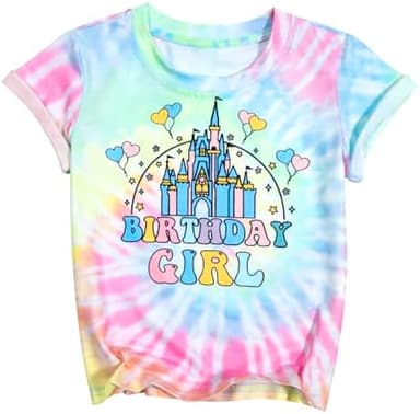 Birthday Girl Shirt Magical Castle Tshirt Birthday Shirts for Kids Funny Birthday Party Gift Tees Cute Graphic Tops - Image 3