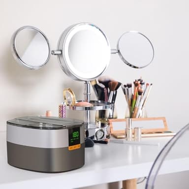 KECOOLKE Ultrasonic Jewelry Cleaning Machine, 750ml Sonic Cleaner with Digital Timer for Eyeglasses, Rings，Silver， Cleaner Solution for Gifts - Image 7