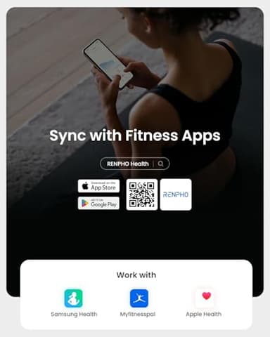 RENPHO Scale for Body Weight, Smart Scale with BMI, Body Fat, Muscle Mass, Bluetooth, 13 Metrics with Large VA Display, Support App Connection, Black, Elis 2X - Image 9
