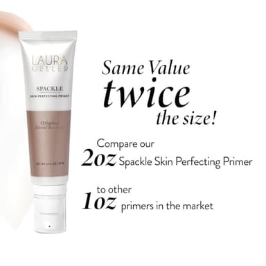 LAURA GELLER NEW YORK Spackle Primer - Ethereal Rose Glow - Super-Size 2 Fl Oz - Hyaluronic Acid Makeup Primer for Mature Skin - Image 7