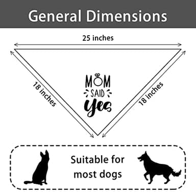 Mom Said Yes Wedding Engagement Dog Bandana Dog Engagement Announcement Pet Engagement Wedding Photo Prop Pet Scarf Pet Accessories for Dog Lovers Gift - Image 6