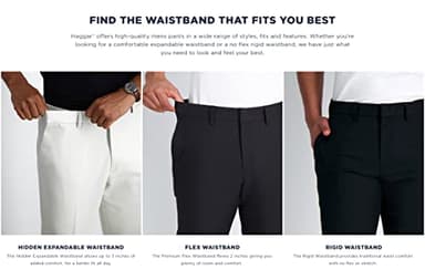 Haggar Mens Premium Comfort Classic Fit Pleat Front Reg. And Big & Tall Sizes Dress Pants, Medium Khaki, 34W X 34L US - Image 8