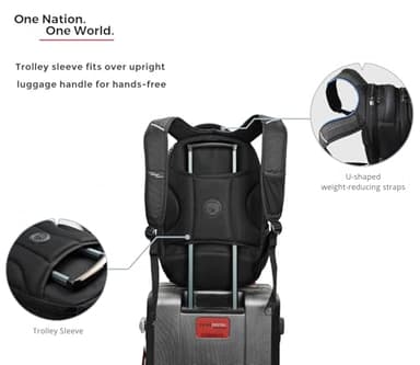 Swissdigital Design Travel Backpack for men, TSA Friendly USB Charging RFID Protection Business Backpack Fits 15.6" Laptops Black | J14-BR - Image 10