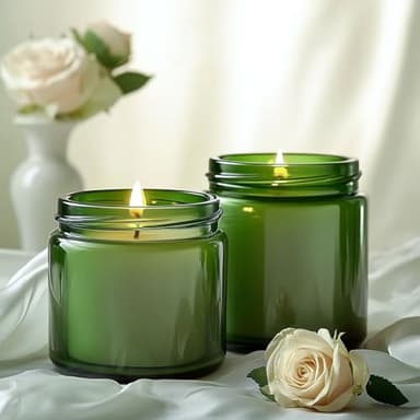 KEYWING 4oz Small Glass Jars with Black Lids, 24 Pack Green Cosmetic Containers Round Glass Jar with Inner Liners for Lotions, Cream, Powders and Ointments - Image 6