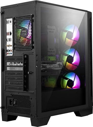 MSI Codex R2 Gaming Desktop: Intel Core i5-14400F, Geforce RTX 5060, 16GB DDR5, 1TB m.2 NVMe SSD, 80+ Gold PSU, WiFi 6E, ARGB Fan Air Cooling, Windows 11 Home: A14NVL5-454US - Image 4