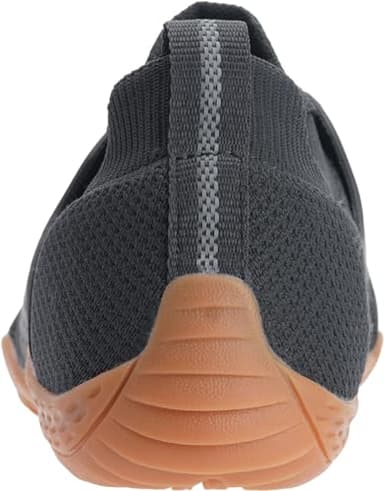 WHITIN Men's Trail Running Shoes Minimalist Barefoot Five Fingers Wide Width Toe Box Size 7.5 Gym Workout Fitness Zero Drop Cross Training Grey Gum 40 - Image 2