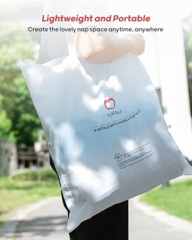 QPAU Inflatable Toddler Travel Bed with 3-Sided Safety Bumpers, Extra Large Kids Air Mattress, Includes Detachable Mattress, Portable for Camping, Travel, Home Use (Grey) - Image 4