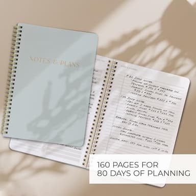 ZICOTO Beautiful Daily Planner And Notebook With Hourly Schedule - Aesthetic Spiral To do List Notepad to Easily Organize Your Tasks And Appointments - Stylish Book And School Or Office Supplies - Image 6