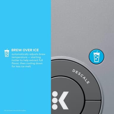 Keurig K-Iced Plus Single-Serve Coffee Maker, Brews Iced Coffee, Fits Travel Mug, Removable Water Reservoir, Artic Gray (Renewed) - Image 3