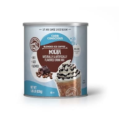 Big Train Low Carb Mocha Blended Ice Coffee Beverage Mix, 1.85 Pound (Pack of 1) - Image 1