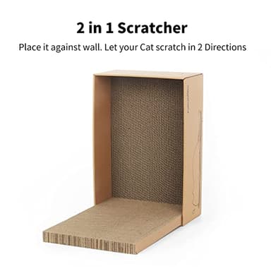 FUKUMARU 5 PCS Cat Scratching Boards, 11.4 Inch Width Ex-Large Cat Scratcher Box, Reversible Cardboard Scratchers for Indoor Cats, Cat Scratch Box for Large, Medium and Small Cats, Protect Furniture - Image 7