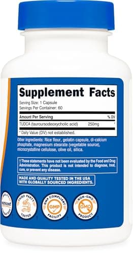 Nutricost Tudca 250mg, 60 Capsules (Tauroursodeoxycholic Acid) - Premium Quality - Image 5