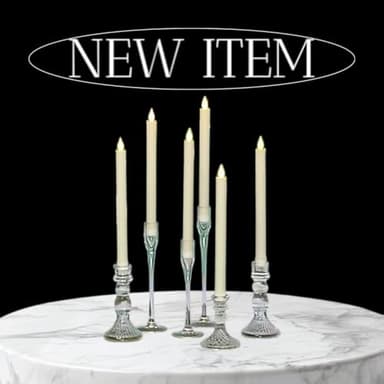 LED Flameless Taper Candles, 10.6 Inch, Set of 12, 2AA Battery Operated with Remote Control, Timer Function, Halloween, Christmas and Wedding Banquet Table Center Decoration, Ivory White (12) - Image 8