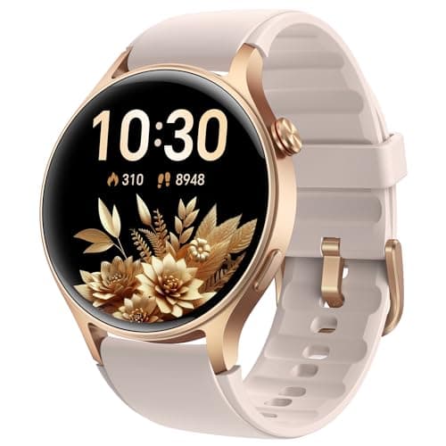 aeac Smart Watch for Women, 1.32'' AMOLED Ultra-Clear Screen Activity Trackers with Heart Rate/Sleep/SpO2 Monitor, Smartwatch for iPhone/Samsung/Android, 110+ Sport Modes Waterproof Fitness Watch - Image 1