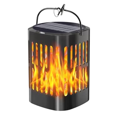 Solar Hanging Lanterns Outdoor, Flickering Flames Outdoor Solar Lights Hanging Lanterns Waterproof Decoration Lighting for Table, Garden, Patio, Tree, Yard, Driveway (1 Pack) - Image 1