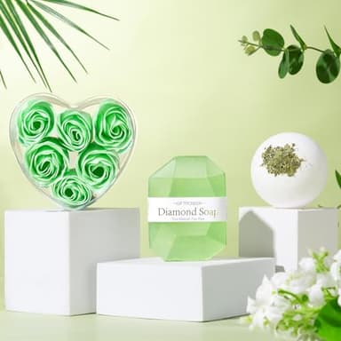 Self Care Gifts for Women, Get Well Soon Care Package for Women w/Blanket, Relaxing Spa Baskets Birthday Gifts for Mom Her Sister Best Friend Wife Girlfriend (Green) - Image 6