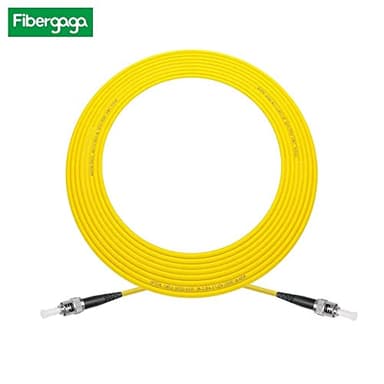 Fibergaga-50M(165ft) OS2 ST to ST Fiber Patch Cable Single Mode, Simplex, Length Option: 0.5M(1.6ft)-30m(98ft) 9/125µm 2.0mm Diameter Fiber Optic Jumper Cable, OS1/OS2 Compatible - Image 4