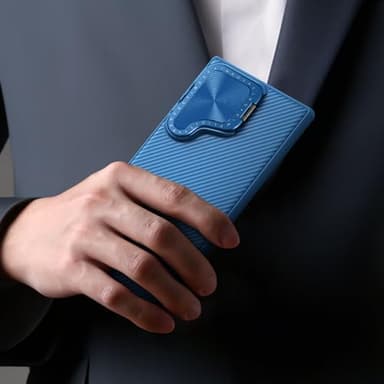 Nillkin for Samsung Galaxy S24 Ultra Case with Camera Cover, [Adjustable Kickstand] [Anti-Scratch] [Shockproof Bumper], Slim Hard Tough Protective Phone Case for Galaxy S24 Ultra Case 6.8 Inch- Black - Image 5