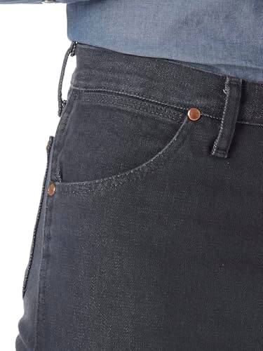 Wrangler 0936 Cowboy Cut Slim Fit Jean, Charcoal Grey, 38W x 34L - Image 5