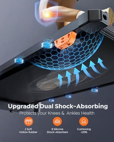 Walking Pad Treadmill with 10% Incline, Under Desk Treadmill, Compact Portable Treadmills for Home Office, 285lbs Capacity, APP/Remote Control, Exercise Anytime, Low-Noise - Image 5