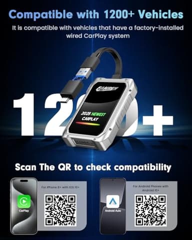Fahren 2025 Upgraded Wireless CarPlay Adapter for iPhone, Fastest & Stablest 5G WiFi & 5.4 Bluetooth Apple CarPlay Dongle with RGB Light, Seamless Carplay Compatible with iPhone 8+, Cars from 2017 - Image 6