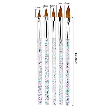 Artdone 31pcs Nail Art Brushes, Nail Art Tool Set, Dotting Tools, Dust Brush,Striping Brushes for Long Lines, Drawing Pen For Gel Polish Design supply - Image 3