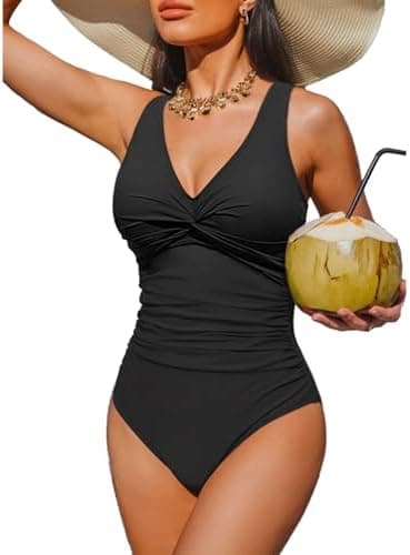 Holipick Women Tummy Control One Piece Swimsuit - Push Up Bathing Suit Full Coverage Slimming Swimwear - Image 3
