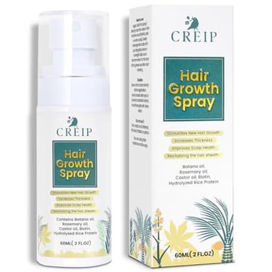 Natural Hair Growth Oil Spray: Batana Rosemary Serum Biotin Caffeine Scalp Care Treatment (2 FL OZ（Pack 1）) - Image 1
