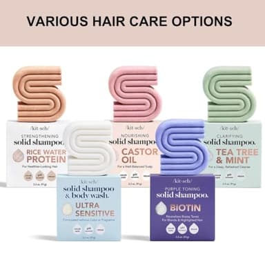 Kitsch Tea Tree & Mint Shampoo Bar - Anti Dandruff Shampoo for Itchy Scalp and All Hair Types - Natural Hair Shampoo Bar with Mint - Vegan Hair Care, Paraben & Sulfate Free, Made in USA - 3.2oz - Image 7