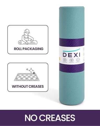 DEXI Kitchen Floor Mats Cushioned Anti Fatigue, 17x95, Long Standing Runner Rug Waterproof, Comfort Memory Foam Padded for Front Sink Laundry, Turquoise - Image 9