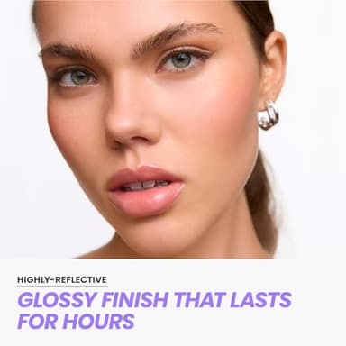 Wonderskin Lip Gloss Blading Top Gloss, Clear Glitter Lip Gloss, Hydrating and High Shine Finish Lip Makeup (Clear Shine) - Image 6