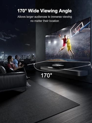 AWOL VISION 120" Fixed Frame Projector Screen, 1.3 dB Peak Gain, The Perfect Combo with LTV-2500, 80% Picture Quality Improved, 4K / 8K Ultra HD, Active 3D Wall Mount Projector Screen, MW-120 - Image 5