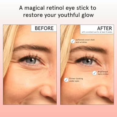 grace & stella Under Eye Brightener Balm Stick - Travel Size Toiletries - Retinol & Caffeine Eye Cream for Dark Circles, Puffiness, Wrinkles - Restore and Hydrate - Vegan Skincare (0.13oz / 3.5g) - Image 3