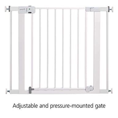 Safety 1st Easy Install Baby Gate for Doorways, Auto-Close Pressure-Mounted Magnetic Latch, Indoor Dog Gates, No Drilling, Fits 29"-38", Black - Image 5