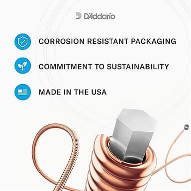 D'Addario Acoustic Guitar Strings, 80/20 Bronze, EJ11, Light Gauge 12-53, 6-String Set, Pack of 1 - Image 5