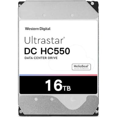 Western Digital Internal Hard Drives 16Tb DC HC550 Surveillance,Wd 3.5 HDD Sata 6Gb/s 7200 PRM NAS 512 mb Cache for Dvr Nvr (Renewed) - Image 1