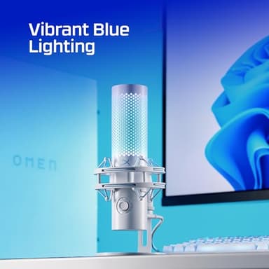 HyperX Quadcast 2 Frost – USB Microphone for Gaming, Streaming and Podcasting, with On-Board Controls, LED Lighting, Removable Shock Mount - Image 9