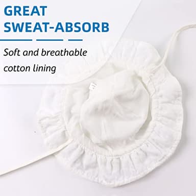 JANGANNSA Bow Baby Girls Summer Hat Flower Toddler Girls Sun Hat Cotton Breathable Infant Cap (White Flower, M) - Image 5