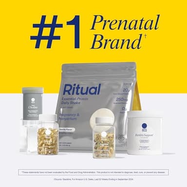 Ritual Essential for Women Prenatal Multivitamin: Folate & Choline for Neural Tube Support, Omega-3 DHA for Fetal Brain Development, Iron, Calcium-Helper D3 & K2, Non-GMO, Vegan, Mint, 30 Days - Image 8