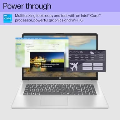 HP 2025 17.3" Laptop Compurter for Business & Student, Intel 8-Core Processor, 32 GB RAM, 1 TB SSD, Anti-Glare Display, Windows 11 Pro, Bluetooth 5.3, Type-c, Silver, Copilot AI, w/Accessories - Image 5