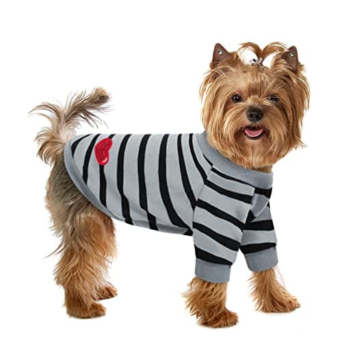 Preferhouse Pet Dog Striped T-Shirt Dogs Cats Cotton Vest Spring Summer Pet Apparel Tee Shirt Suitable for Small and Medium Large Pets French Bulldog Bichon - Image 1