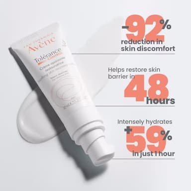 Avène Tolerance Control Soothing Skin Recovery Cream, for Hypersensitive Dry Skin, Restores Skin Barrier, Calms sensations of skin discomfort, Sterile Pump, Face Moisturizer, Fragrance-Free 1.3 Fl Oz - Image 4