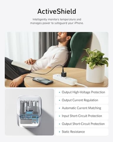 Anker USB C Charger Block, 20W PIQ 3.0 Compact Fast Charging for iPhone 17/16/15 and More Series, Galaxy, Pixel 4/3, iPad (2 Pack & 2 Cable) - Image 3