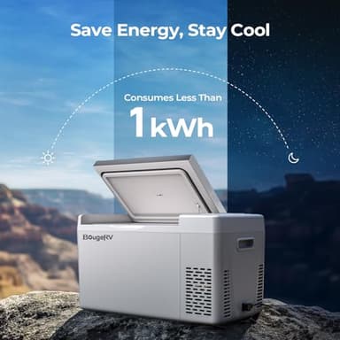 BougeRV 12 Volt Refrigerator 12V Car Fridge 23 Quart Portable Freezer Compressor Cooler 12/24V DC 110~240 Volt AC for Truck Van RV Camper SUV Travel Camping Road Trips Tailgating -8℉~50℉ - Image 9