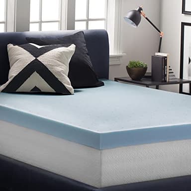 LUCID - LU40FF30GT 4 Inch Gel Memory Foam Mattress Topper-Ventilated Design-Ultra Plush-Full - Image 6
