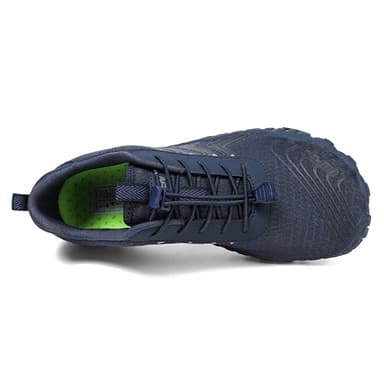 UBFEN Water Shoes Aqua Swim Shoes Mens Womens Beach Sports Quick Dry Barefoot for Boating Fishing Diving Surfing Z5 Dark Blue Color Size US 12 Women 10 Men - Image 3
